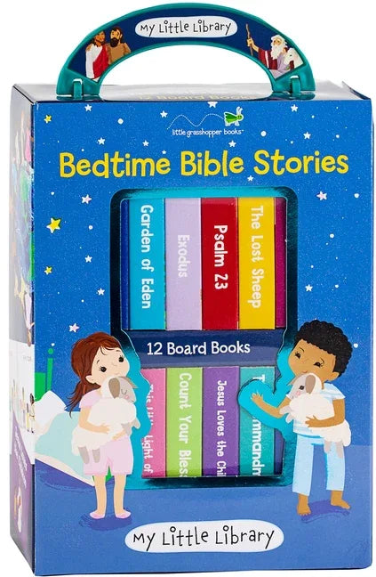 My Little Library: Bedtime Bible Stories (12 Board Books) - stevensbooks