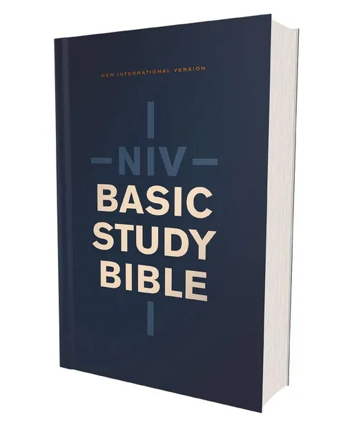 Niv, Basic Study Bible, Economy Edition, Paperback, Blue, Red Letter - stevensbooks