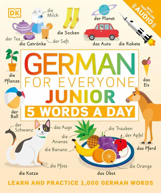 German for Everyone Junior: 5 Words a Day - stevensbooks