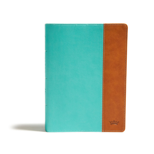 CSB Tony Evans Study Bible, Teal/Earth Leathertouch, Indexed: Advancing God's Kingdom Agenda - Ingram