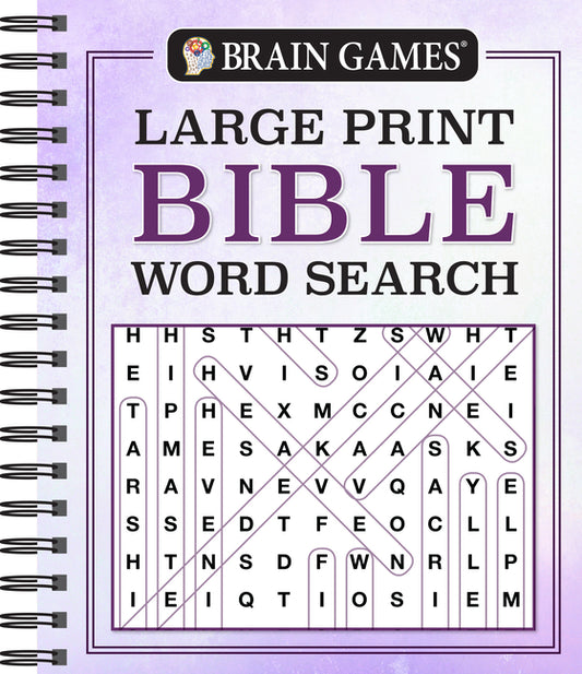 Brain Games - Large Print Bible Word Search (Purple) - Ingram