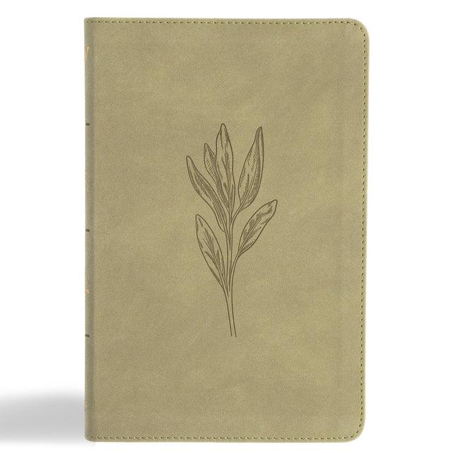 KJV Thinline Bible, Sage Suedesoft Leathertouch - stevensbooks