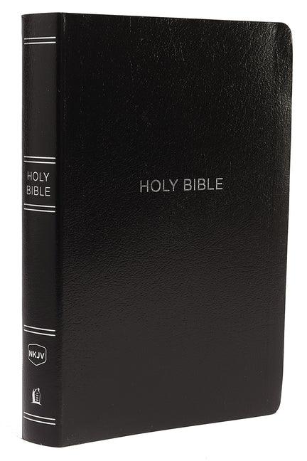 NKJV, Reference Bible, Center-Column Giant Print, Leather-Look, Black, Red Letter Edition, Comfort Print - stevensbooks