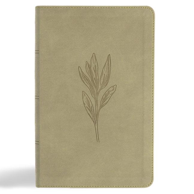 KJV Single-Column Personal Size Bible, Sage Suedesoft Leathertouch - stevensbooks