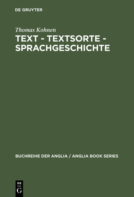 Text - Textsorte - Sprachgeschichte (Reprint 2014) - Ingram