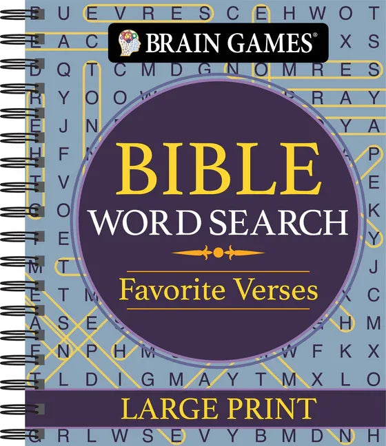 Brain Games - Bible Word Search: Favorite Verses - Large Print - stevensbooks