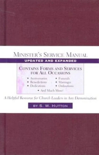 Minister's Service Manual (Updated, Expanded) - stevensbooks