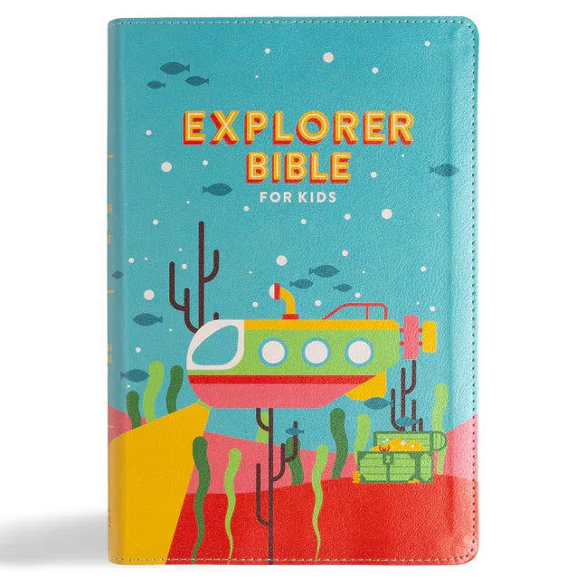 CSB Explorer Bible for Kids, Underwater Adventure Leathertouch: Placing God's Word in the Middle of God's World - stevensbooks
