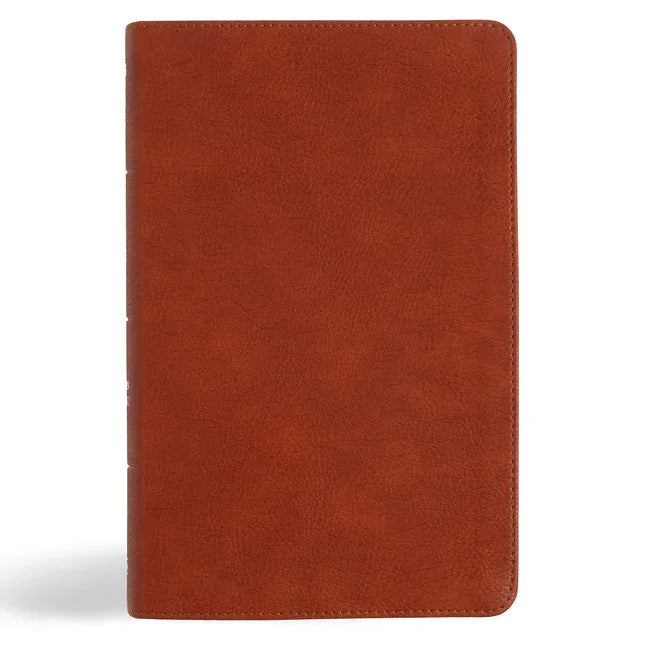 NASB Single-Column Personal Size Bible, Burnt Sienna Leathertouch - stevensbooks