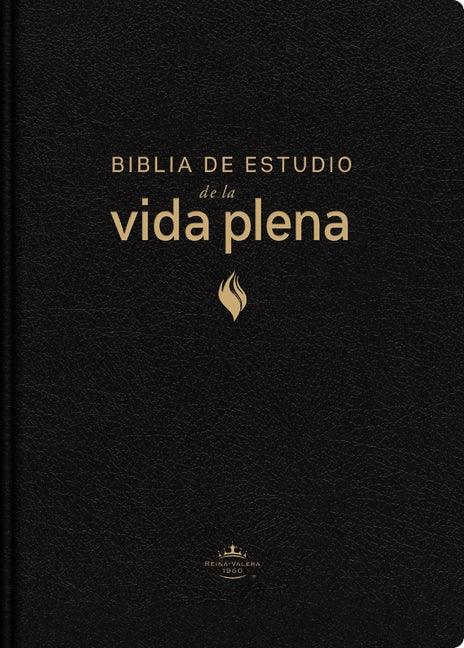 Rvr60, Biblia de Estudio de la Vida Plena, Edición Clásica, Piel Fabricada, Negro, Con Índice, Palabras de Jesús En Rojo, Comfort Print (Edicion Clasi - stevensbooks