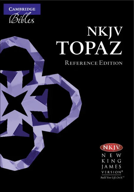 NKJV Topaz Reference Edition, Black Calfsplit Leather, Nk674: Xrl - stevensbooks
