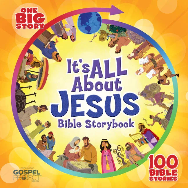 It's All about Jesus Bible Storybook, Padded Hardcover: 100 Bible Stories - stevensbooks