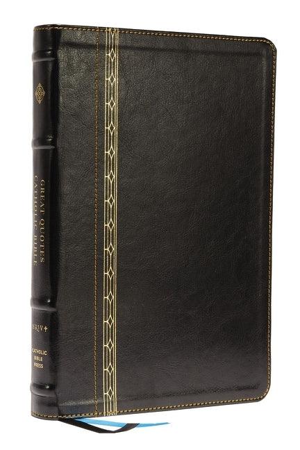 Nrsvce, Great Quotes Catholic Bible, Leathersoft, Black, Comfort Print: Holy Bible - stevensbooks
