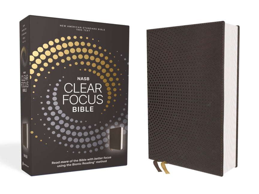 Nasb, Clear Focus Bible, Leathersoft, Charcoal Brown: Read More of the Bible with Better Focus - Ingram
