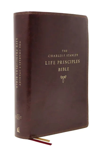 Nasb, Charles F. Stanley Life Principles Bible, 2nd Edition, Leathersoft, Burgundy, Comfort Print: Holy Bible, New American Standard Bible - stevensbooks
