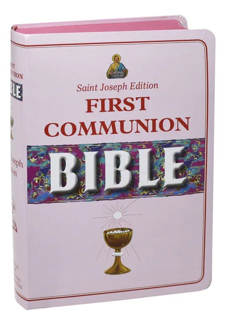New Catholic Bible -- Med. Print Dura Lux (Girl Communion) - stevensbooks