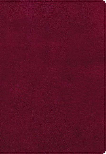 NASB Super Giant Print Reference Bible, Burgundy Leathertouch, Indexed - stevensbooks