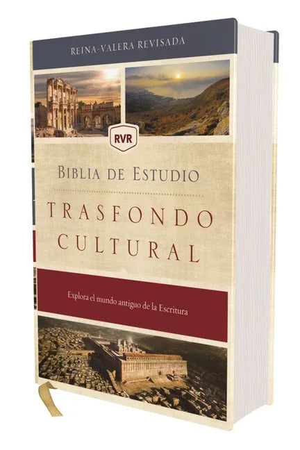 Rvr, Biblia de Estudio Trasfondo Cultural, Tapa Dura, Interior a Color, Comfort Print: Explora El Mundo Antiguo de la Escritura - stevensbooks