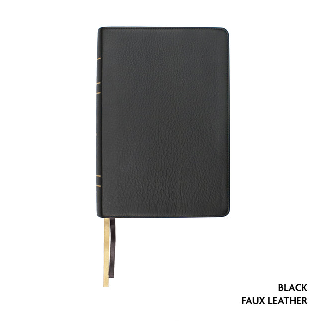 Legacy Standard Bible, Large Print Wide Margin, Paste-Down Black Faux Leather - Ingram
