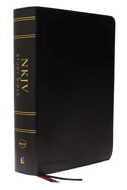 NKJV Study Bible, Leathersoft, Black, Full-Color, Thumb Indexed, Comfort Print: The Complete Resource for Studying God's Word - stevensbooks