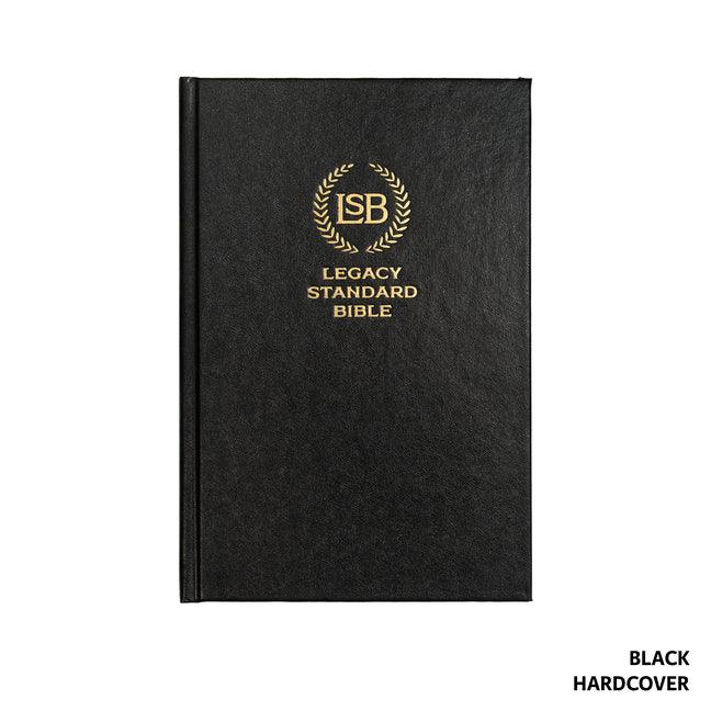 Legacy Standard Bible, Single Column Text Only Edition - Black Hardcover - stevensbooks