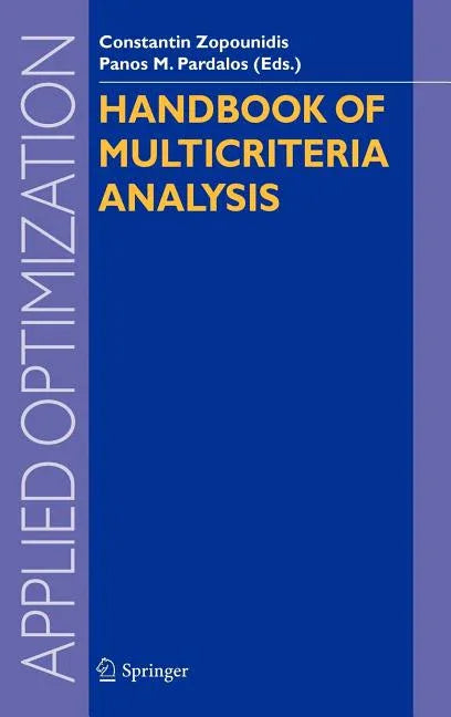 Handbook of Multicriteria Analysis - stevensbooks