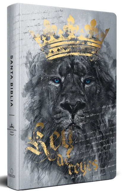 Biblia Rvr60 Letra Grande Tamaño Manual, Tapa Dura León Rey de Reyes / Spanish Bible Rvr60 Handy Size Large Print Hardcover Lion King of Kings - stevensbooks