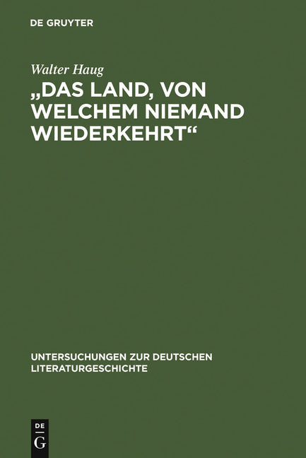 "Das Land, von welchem niemand wiederkehrt" (Reprint 2011) - Ingram