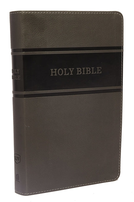 KJV, Deluxe Gift Bible, Imitation Leather, Gray, Red Letter Edition - Ingram