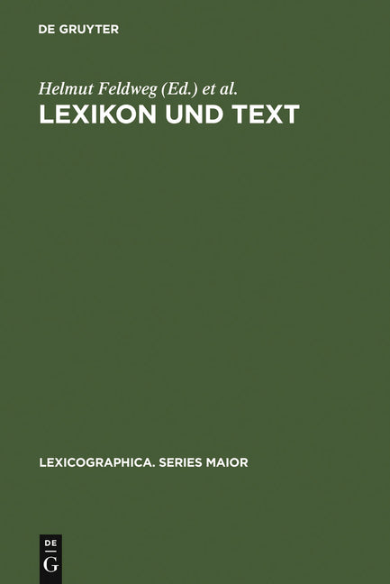 Lexikon und Text (Reprint 2010) - Ingram