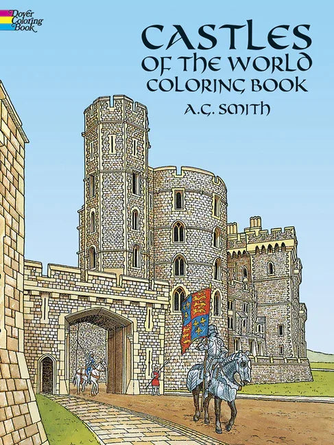 Castles of the World Coloring Book - stevensbooks