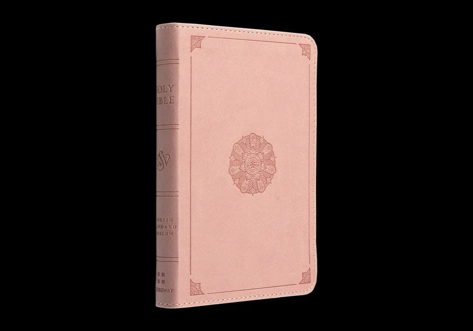 ESV Compact Bible (Trutone, Blush Rose, Emblem Design) - stevensbooks
