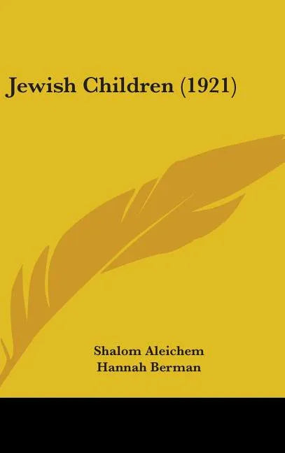 Jewish Children (1921) - stevensbooks