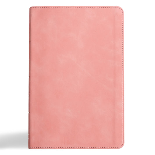 CSB Thinline Bible, Blush Pink Leathertouch - Ingram