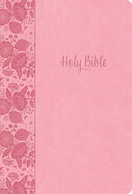 KJV Large Print Thinline Bible, Value Edition, Soft Pink Leathertouch - stevensbooks