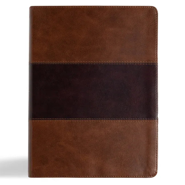 KJV Study Bible, Large Print Edition, Saddle Brown Leathertouch - stevensbooks