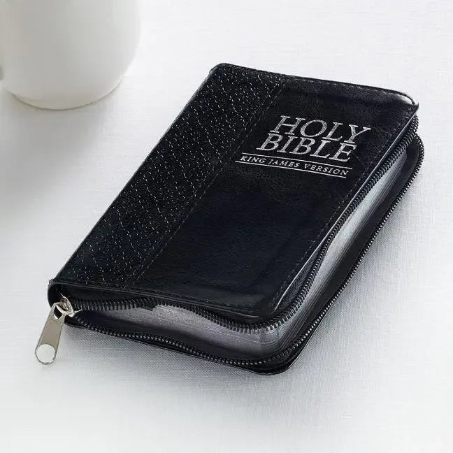 KJV Mini Pocket Edition: Zippered Black - stevensbooks