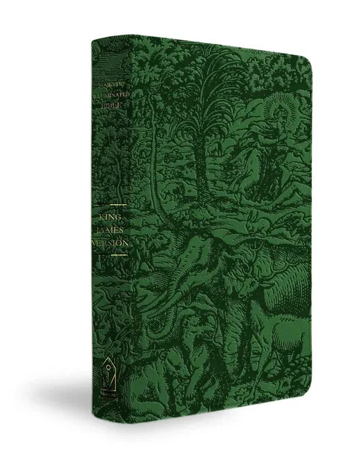 KJV Majestic Illuminated Bible (Emerald Leatherluxe) - stevensbooks