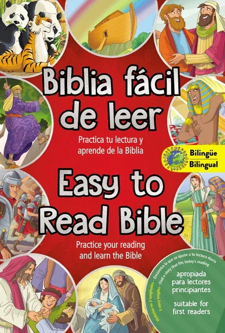 Easy to Read Bible (Bilingual) / La Biblia Fácil de Leer (Bilingüe): Practice Your Reading and Learn the Bible - stevensbooks