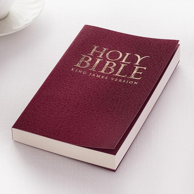 KJV Budget Gift & Award Soft Cover Burgundy - stevensbooks