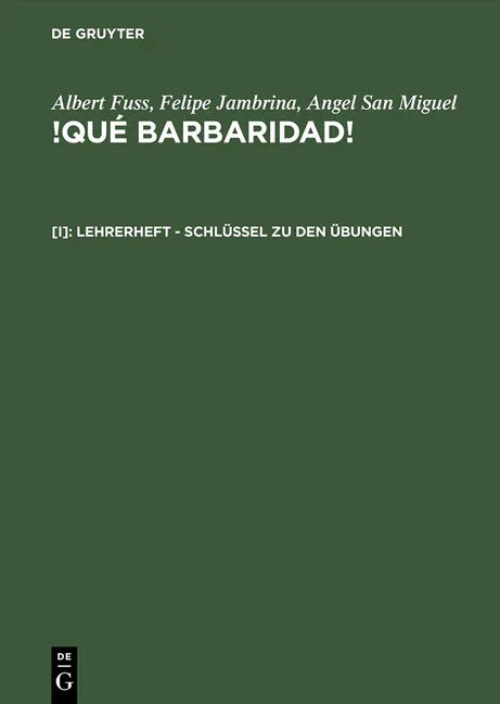Lehrerheft - Schlüssel Zu Den Übungen (2., Erg. Aufl. Reprint 2014) - stevensbooks