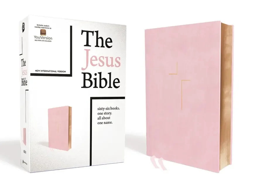 Jesus Bible, NIV Edition, Imitation Leather, Pink - stevensbooks
