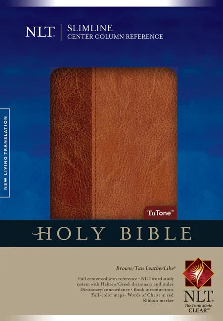 Slimline Center Column Reference Bible-NLT - stevensbooks