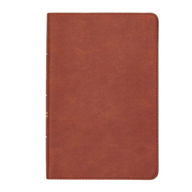 CSB Thinline Reference Bible, Burnt Sienna Leathertouch - stevensbooks