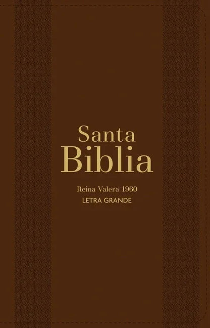 Biblia Rvr 1960 Letra Grande Tamaño Manual Marrón Con Cierre E Índice (Bible Rvr 1960 Large Print Handsize Leatherlike Brown Indexed with Zipper (Span - stevensbooks