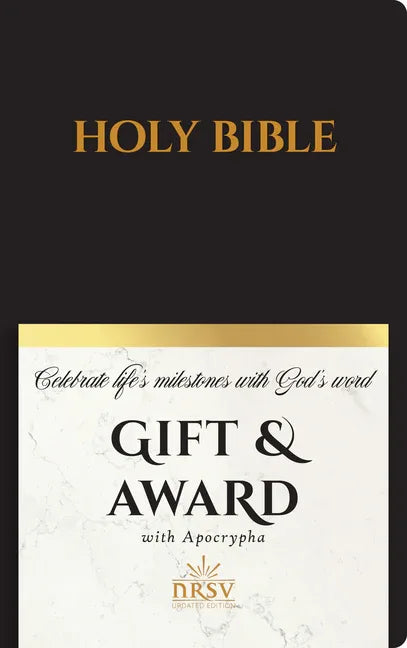 NRSV Updated Edition Gift & Award Bible with Apocrypha (Imitation Leather, Black) - stevensbooks