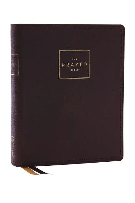 Prayer Bible: Pray God's Word Cover to Cover (Nkjv, Brown Genuine Leather, Red Letter, Comfort Print) - stevensbooks