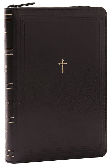 NKJV Compact Paragraph-Style Bible W/ 43,000 Cross References, Black Leathersoft with Zipper, Red Letter, Comfort Print: Holy Bible, New King James Ve - Ingram