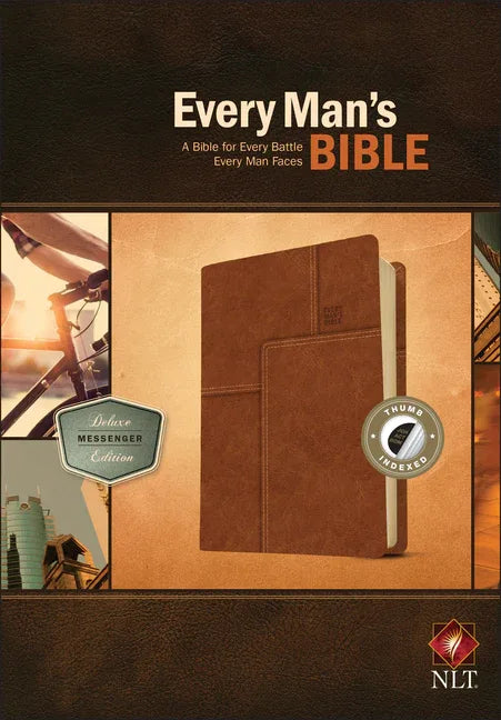 Every Man's Bible NLT, Deluxe Messenger Edition - stevensbooks