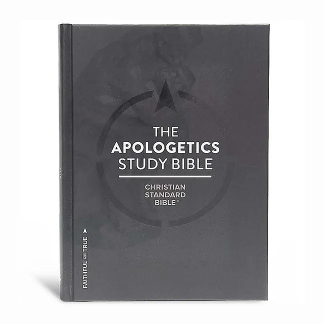 CSB Apologetics Study Bible, Hardcover: Black Letter, Defend Your Faith, Study Notes and Commentary, Ribbon Marker, Sewn Binding, Easy-To-Read Bible S - stevensbooks